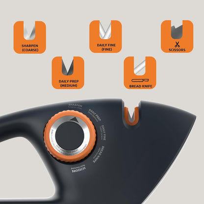 Adjustable-Angle Knife and Scissor Sharpener