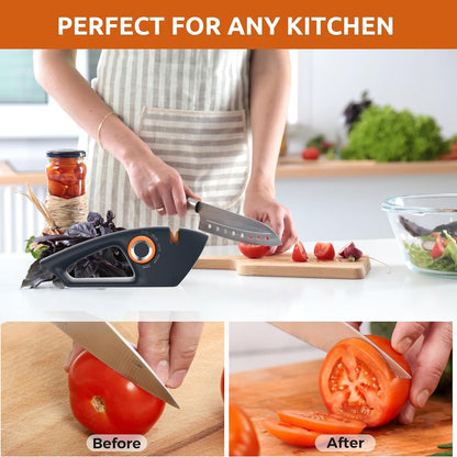 Adjustable-Angle Knife and Scissor Sharpener