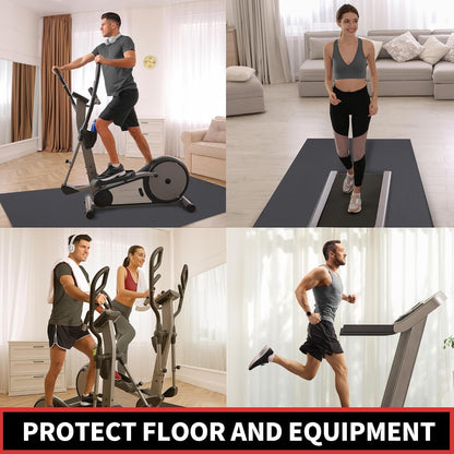 Non - Slip Foldable Treadmill Mat