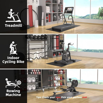 Non - Slip Foldable Treadmill Mat