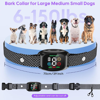 Anti Bark Dog Training Collar with 4 Training Modes