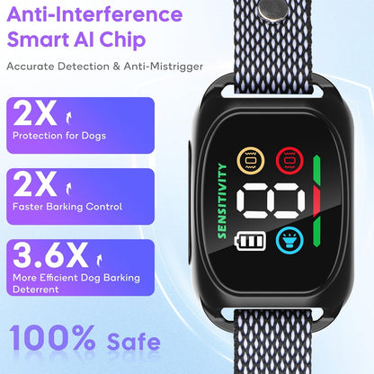 Anti Bark Dog Training Collar with 4 Training Modes