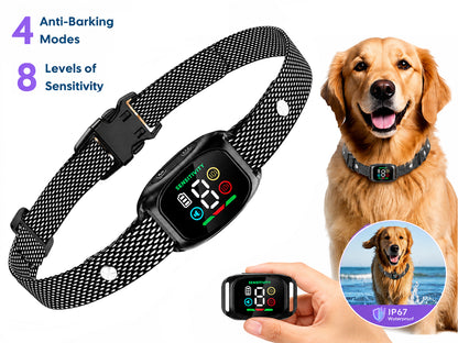 Anti Bark Dog Training Collar with 4 Training Modes