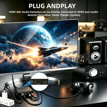 HDMI ARC Audio Extractor Adaptor