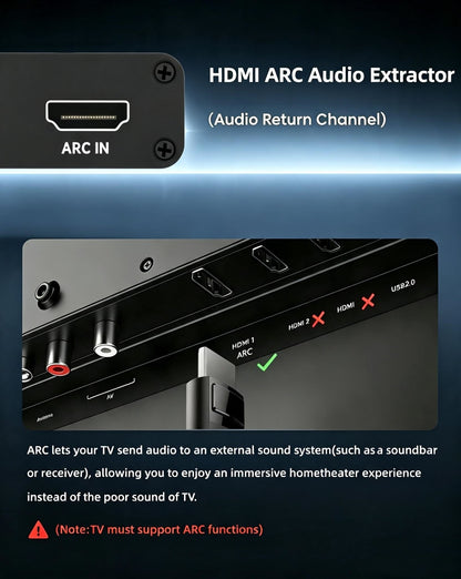 HDMI ARC Audio Extractor Adaptor
