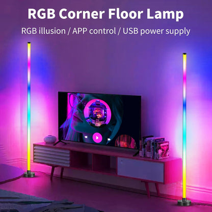 Corner Floor Lamp, 2 Pack LED Corner Lamp