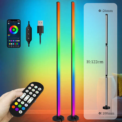Corner Floor Lamp, 2 Pack LED Corner Lamp