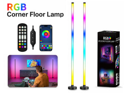Corner Floor Lamp, 2 Pack LED Corner Lamp