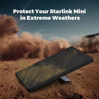 Silicone Shockproof Protective Cover for Starlink Mini Black