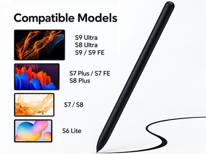 Stylus Pen for Samsung Galaxy TABS7/S6lite/S7+/S8/S8+ Black