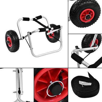 Kayak Trolley Cart Dolly Wheels Transport Canoe Fishing Carrier