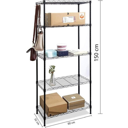 5-Tier Metal Shelves