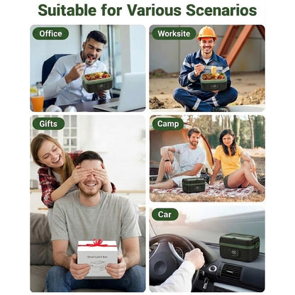 Cordless Electric Lunch Box Green
