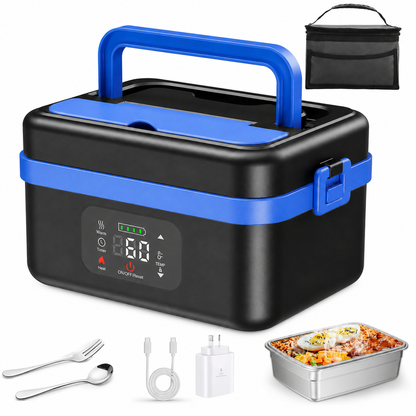 Portable Self Heating Electric Lunch Box Food Warmer