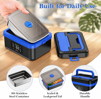 Portable Self Heating Electric Lunch Box Food Warmer