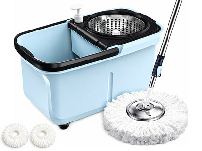 360 Spin Mop + Bucket Set Magic Mop Rotate Spinning Microfiber Mop