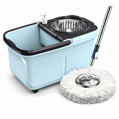 360 Spin Mop + Bucket Set Magic Mop Rotate Spinning Microfiber Mop