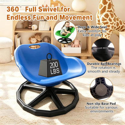 Kids Sensory Spinning Chair Blue