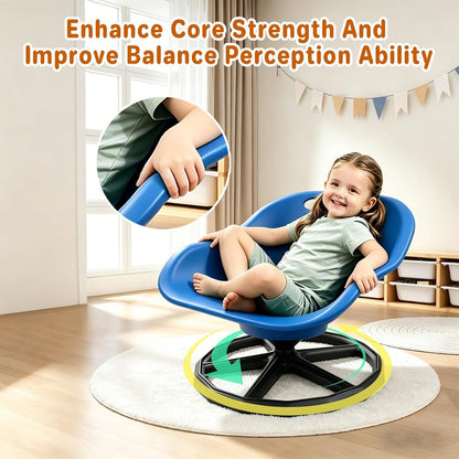 Kids Sensory Spinning Chair Blue