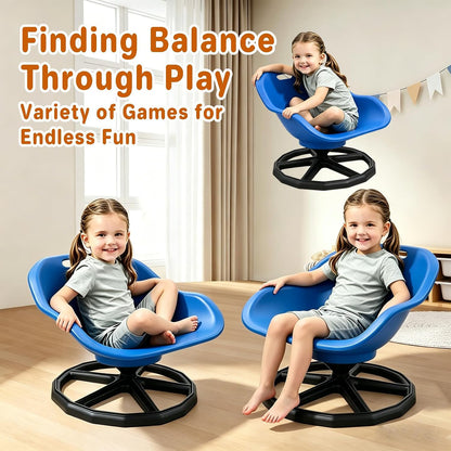Kids Sensory Spinning Chair Blue