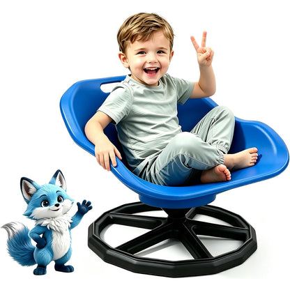 Kids Sensory Spinning Chair Blue