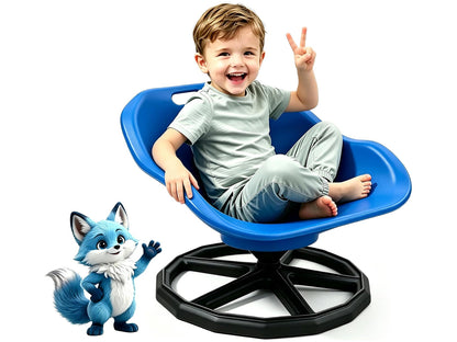 Kids Sensory Spinning Chair Blue