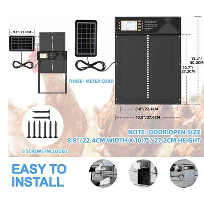 Automatic Chicken Coop Door Solar Powered