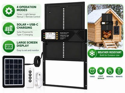 Automatic Chicken Coop Door Solar Powered