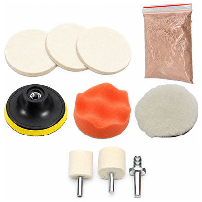 Glass Polishing Kit 9 Pcs
