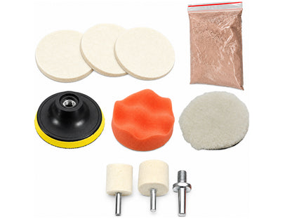 Glass Polishing Kit 9 Pcs