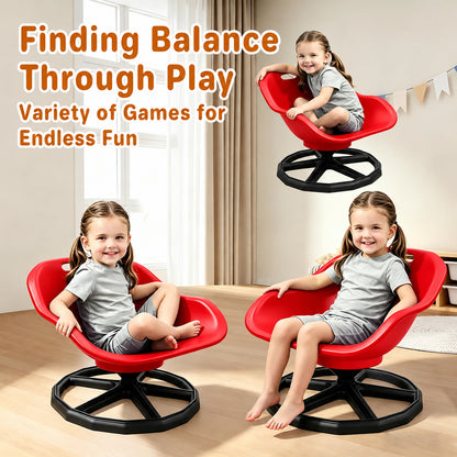 Kids Sensory Spinning Chair Red