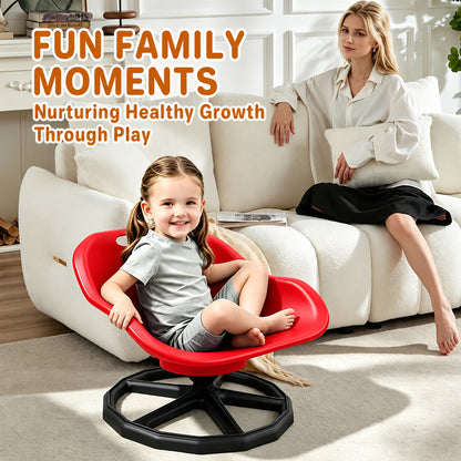 Kids Sensory Spinning Chair Red