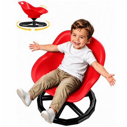 Kids Sensory Spinning Chair Red