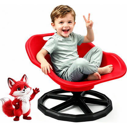 Kids Sensory Spinning Chair Red