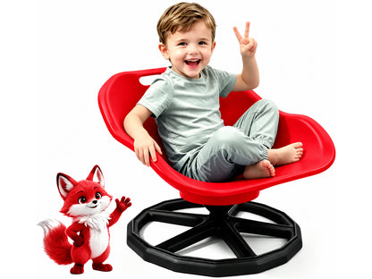 Kids Sensory Spinning Chair Red