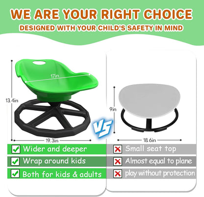 Kids Sensory Spinning Chair Green