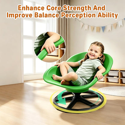 Kids Sensory Spinning Chair Green