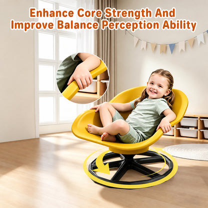 Kids Sensory Spinning Chair Yellow