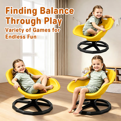 Kids Sensory Spinning Chair Yellow