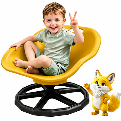 Kids Sensory Spinning Chair Yellow