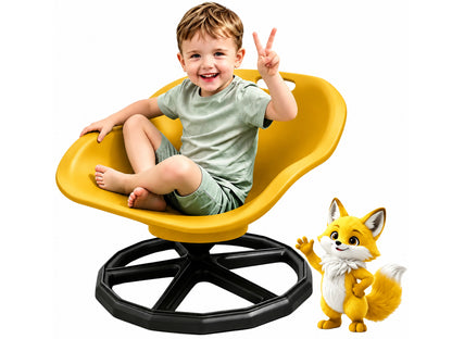 Kids Sensory Spinning Chair Yellow