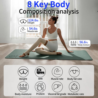 Digital Bathroom Scale Body Weight Scale White
