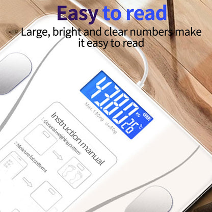 Digital Bathroom Scale Body Weight Scale White