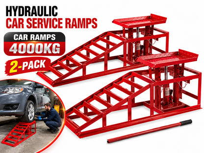 Car Ramps 4000kg A Pair - 2 Ramps