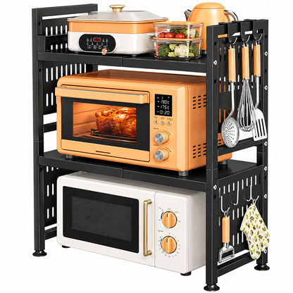 3 Tier Expandable Kitchen Microwave Oven Rack