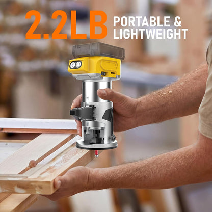 Cordless Power Router Compatible with Dewalt
