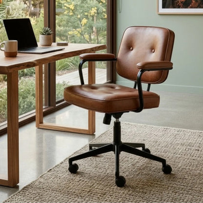 Retro Home Office Chair - Tan Vintage