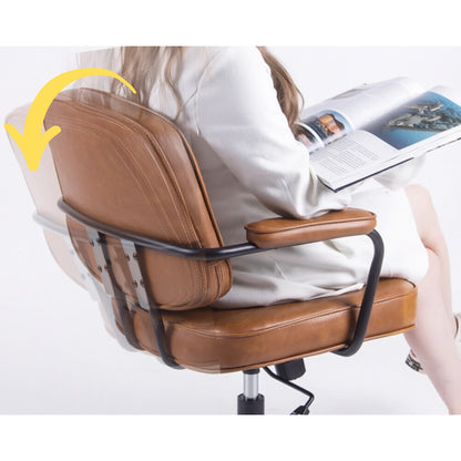 Retro Home Office Chair - Tan Vintage