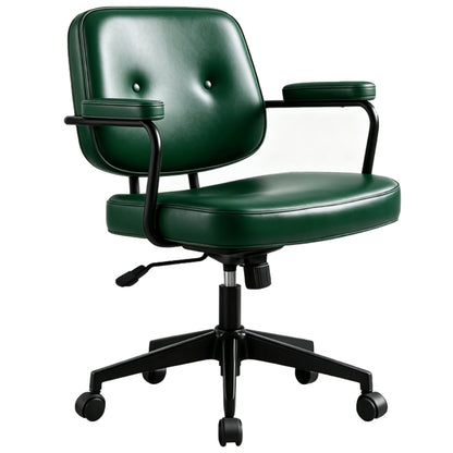 Retro Home Office Chair - Olive Green Vintage