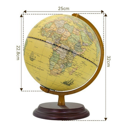 Illuminated Antique World Globe 25CM